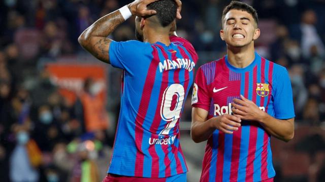 Memphis se lamenta tras fallar una ocasión contra el Espanyol / EFE