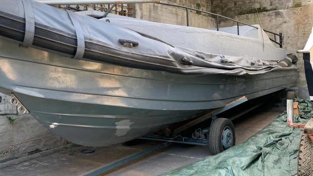 Lancha neumática como la que ha aparecido en Tamarit / POLICÍA NACIONAL