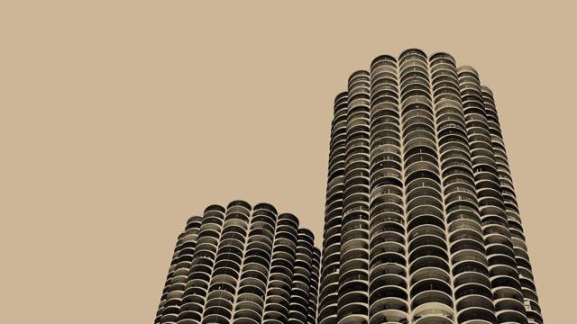 La portada de 'Yankee Hotel Foxtrot' donde aparecen las torres del Marina City de Chicago, obra del arquitecto Bertrand Goldberg