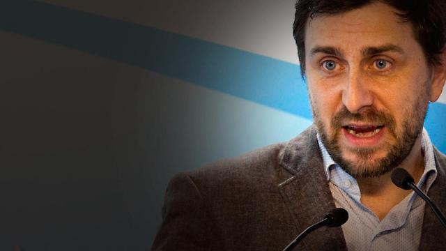 El exconseller y candidato Toni Comín durante el acto de presentación de la candidatura a las europeas de Junts per Cataluña / EFE