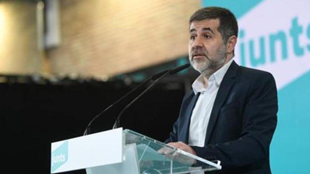 Jordi Sánchez (JxCat), durante el acto electoral / EP