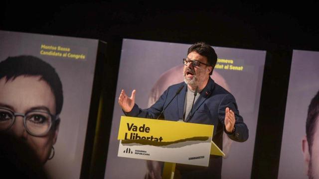 Joan Josep Nuet, excoordinador general de EUiA, dando un mitin con ERC / @SobiranistesCat