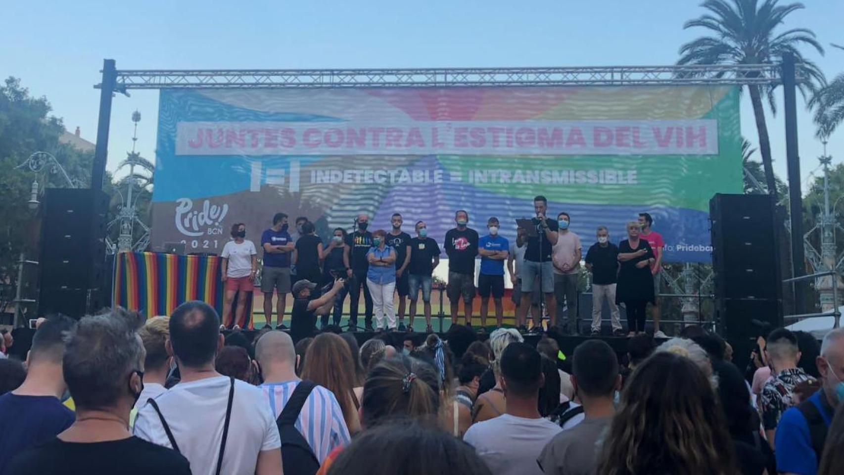 El escenario del Pride de Barcelona de 2021 / JSC