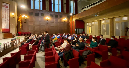 El coloquio sobre el modelo de las pensiones en la sede de Foment / VR - CG