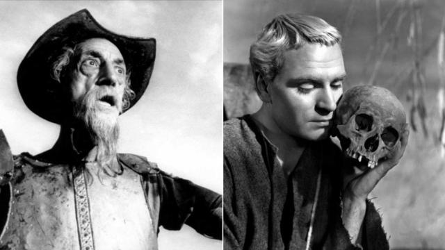 El Quijote y Hamlet, de Cervantes y Shakespeare, en dos de sus adaptaciones cinematográficas.