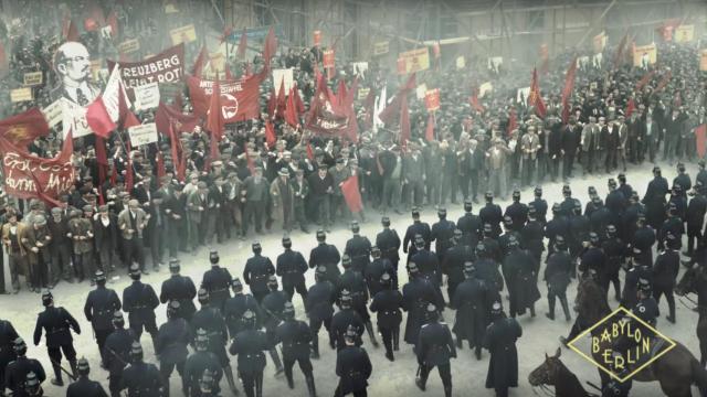 Fotograma de la serie Babylon Berlin, ambientada en la República de Weimar