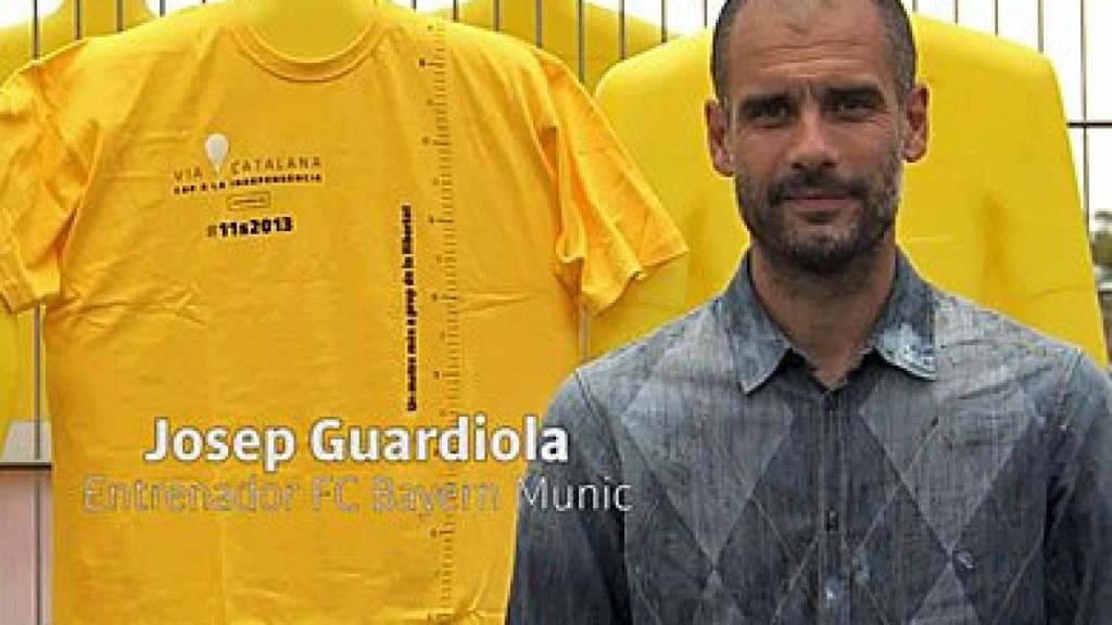 Josep Guardiola, en el vídeo de la ANC