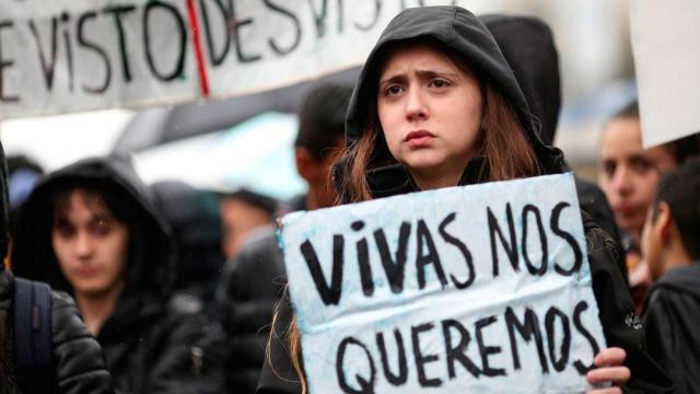 Una manifestación contra la violencia de género / EFE