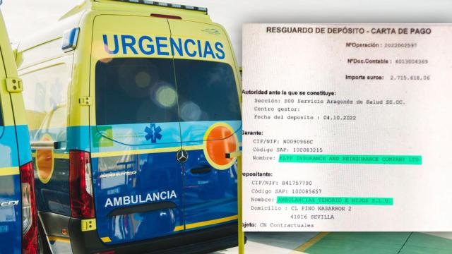 Una ambulancia de Tenorio y su aval chipriota para entrar en Aragón / CG