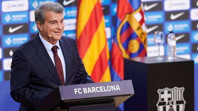 Joan Laporta en un acto del Barça / Redes