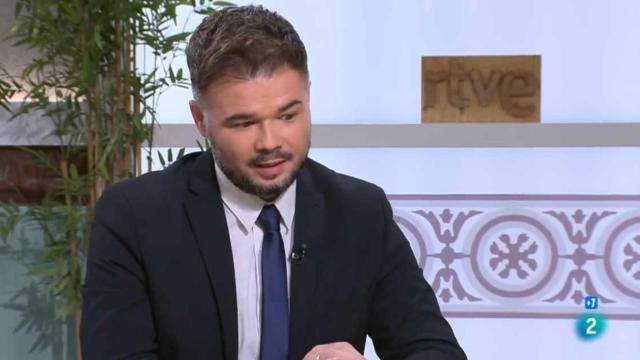 Gabriel Rufián, en el programa 'Cafè d'Idees' de La 2