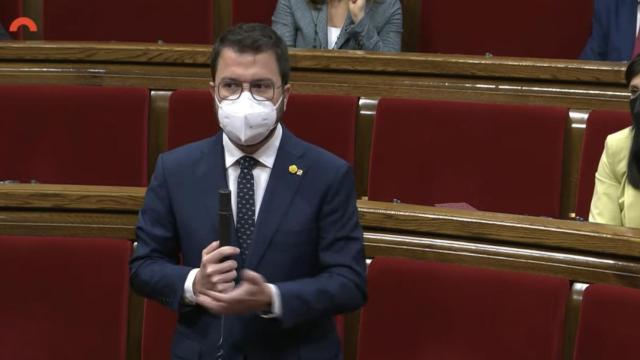 El vicepresidente del Govern en funciones y hombre fuerte de ERC, Pere Aragonès / PARLAMENT