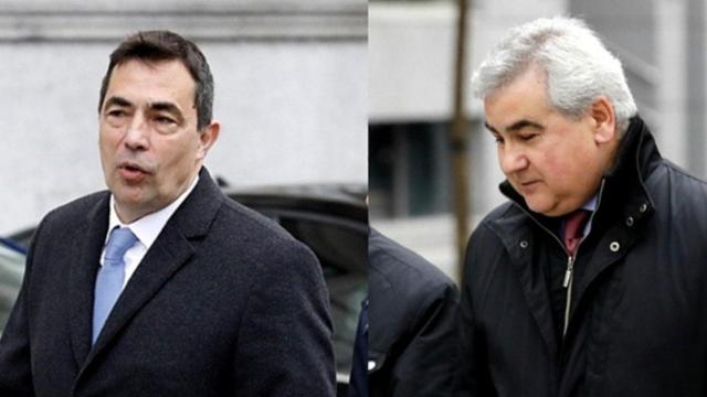 Pere Soler y César Puig, cuando acudieron a declarar ante la Audiencia Nacional / EUROPAPRESS