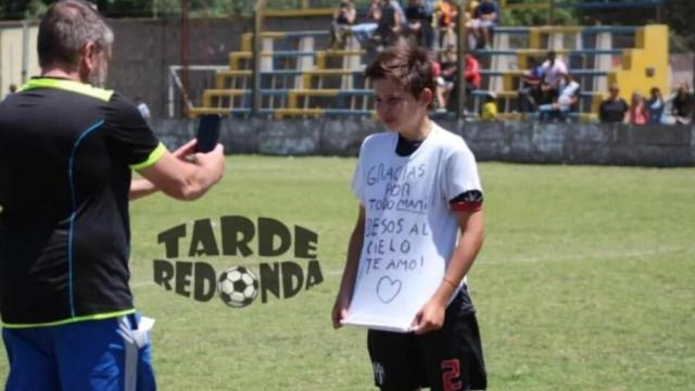 Luca Güerci, el niño de 11 años que le dedicó el gol a su madre recién fallecida /TARDE REDONDA