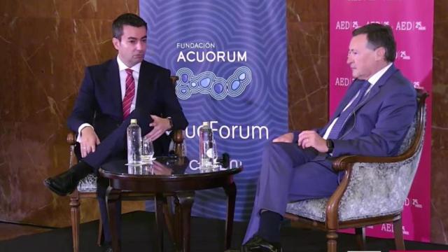 Ángel Simón, presidente de Agbar, participa en un foro de debate en Gran Canaria / YOUTUBE