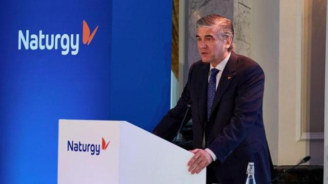 Francisco Reynñes, presidente ejecutivo de Naturgy, la nueva Gas Natural, en la presentación del plan estratégico en Londres / CG