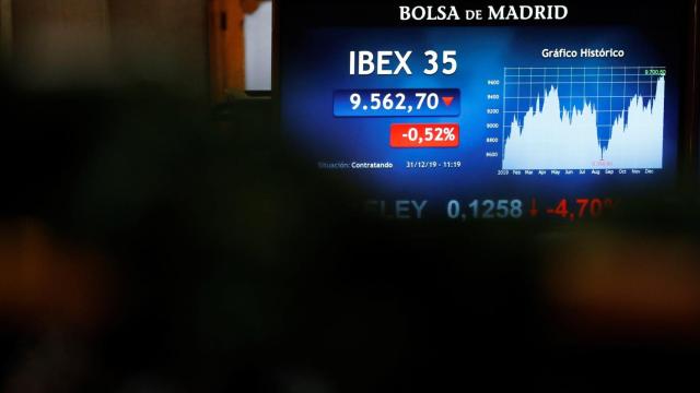 Un panel del Ibex 35 en imagen de archivo / EFE