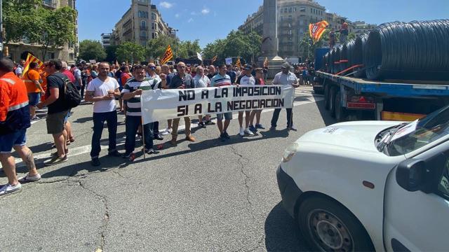 Concentración de la plantilla de Celsa en Barcelona / VR - CG