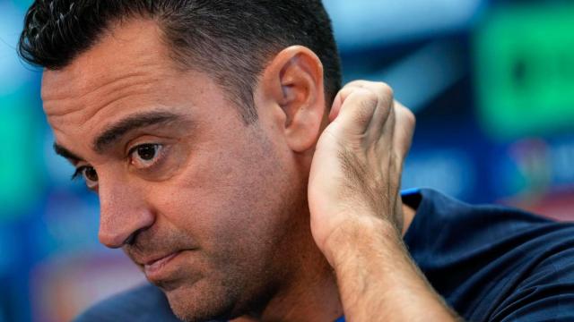 El técnico del Barça, Xavi Hernández, tras el partido contra el Celta / EFE
