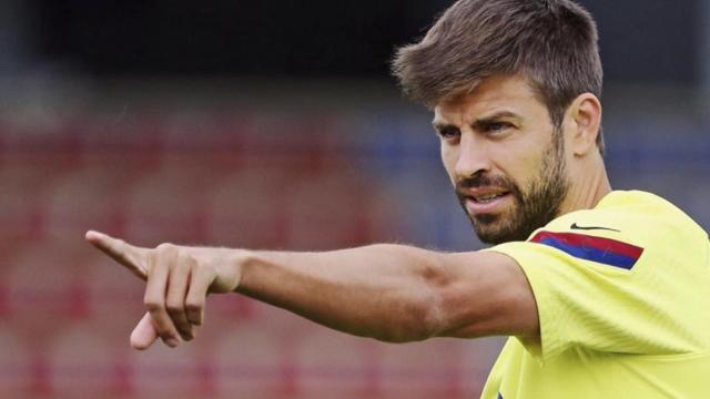 Gerard Piqué, en un entrenamiento | FCB