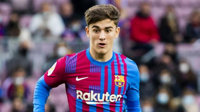 Gavi, en uno de sus primeros partidos con el primer equipo del Barça / FCB