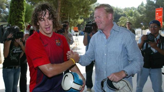 Puyol y Koeman en una imagen de archivo / EFE