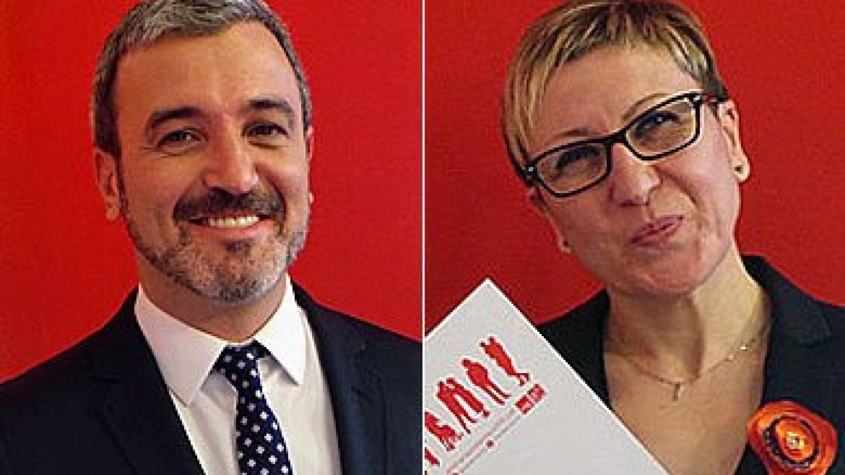 Jaume Collboni y Carmen Andrés