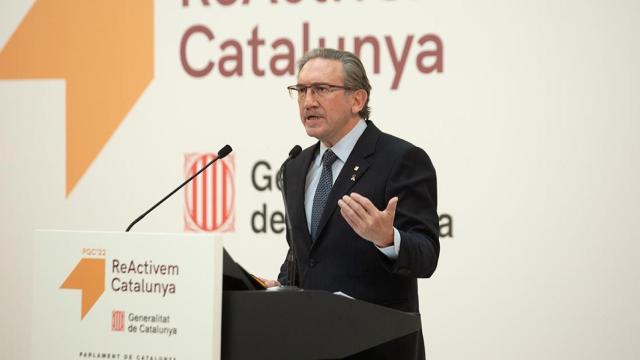 Jaume Giró, consejero de Economía, presenta los presupuestos de 2022 en el Parlament / EUROPA PRESS