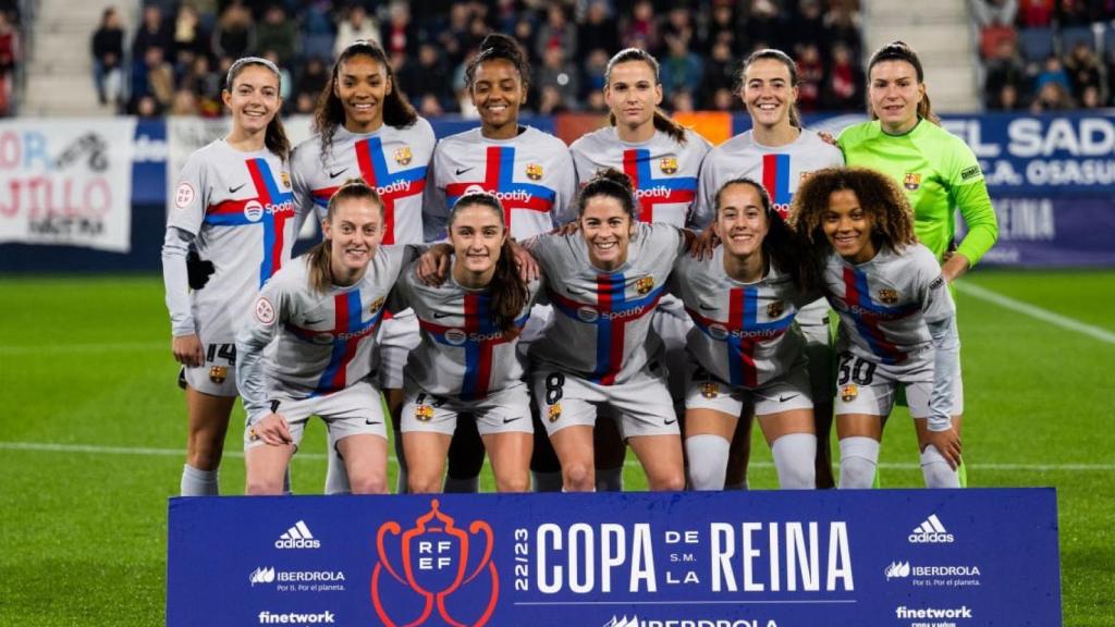 El once del Barça Femenino con la presencia de Geyse Ferreira / FCB