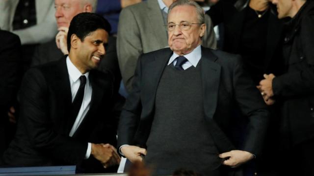 Nasser Al-Khelaifi, junto a Florentino Pérez | EFE