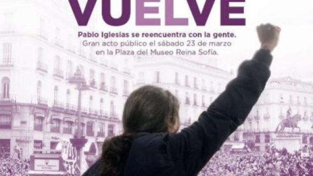 El polémico cartel de Pablo Iglesias