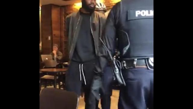 Una foto del momento de la detención