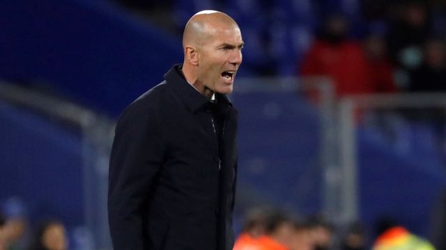 Zidane en el partido de este jueves entre Getafe - Real Madrid / EFE