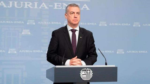 Íñigo Urkullu en una rueda de prensa / EE