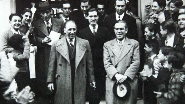 Lluís Companys y Salvador Sarrà en una imagen de archivo / WIKIPEDIA