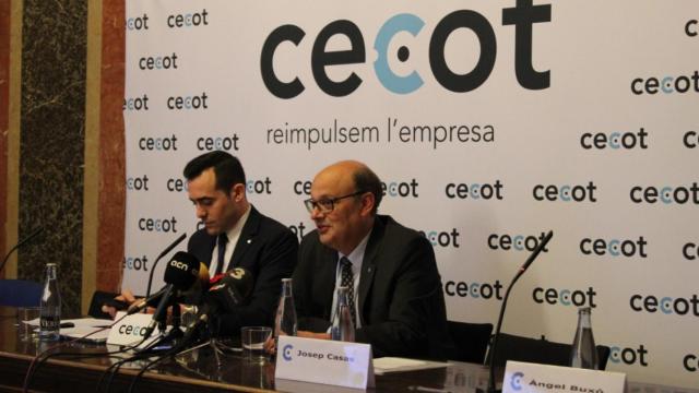 El secretario general de Cecot (izq.), Oriol Alba, y el presidente de la patronal vallesana, Xavier Panés (der.) / CEDIDA