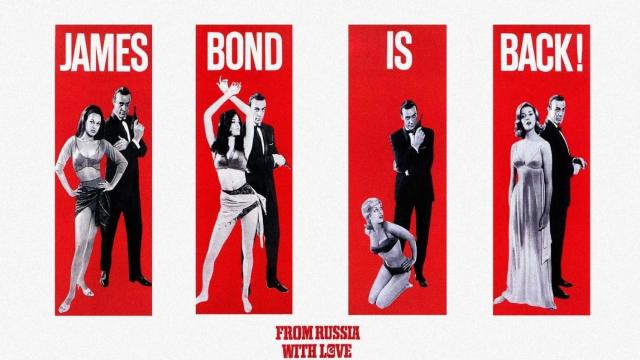 Poster de Sean Connery como James Bond de la película 'From Russia with Love'