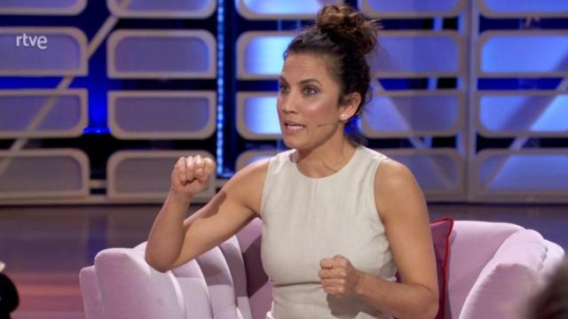 La actriz canaria Toni Acosta en el plató de 'La noche D' / RTVE