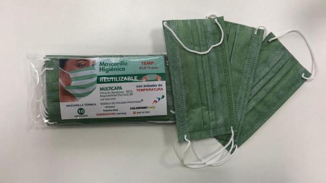 La mascarilla de Colorprint Fashion que cambia de color al detectar la fiebre / EP