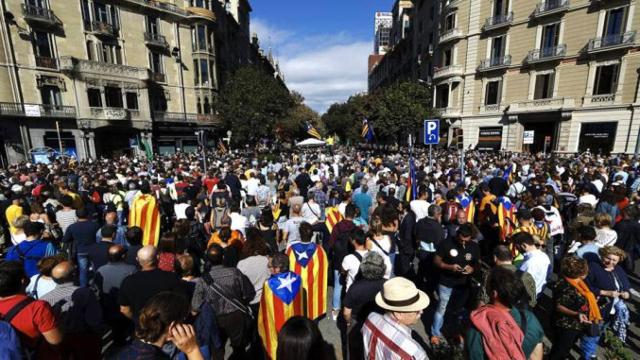 Protesta ante la sede de Economía el pasado 27 de septiembre / EFE