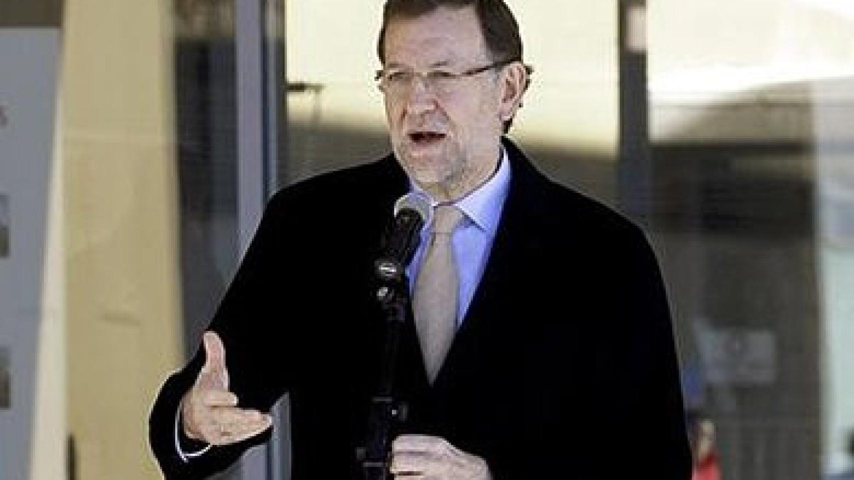 Mariano Rajoy, tras visitar al Rey en el hospital