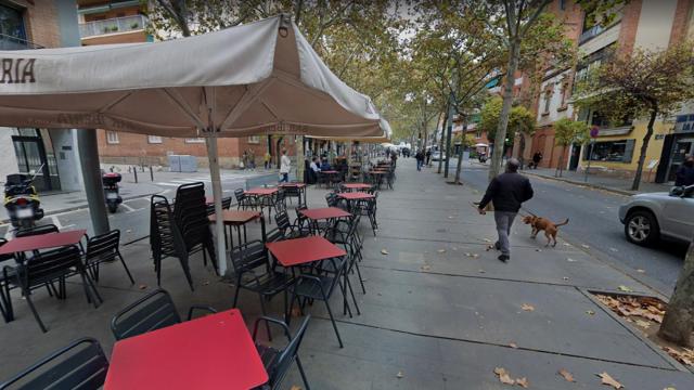 La Rambla Fabra i Puig, en el barrio de Sant Andreu de Barcelona, con las terrazas en una imagen de archivo / GOOGLE STREET VIEW