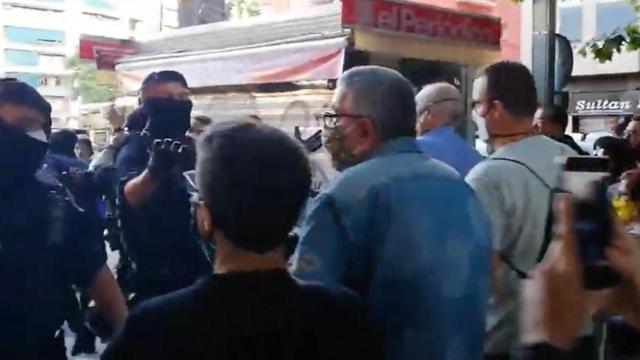 Manifestantes se encaran con Mossos en la Meridiana / TELEGRAM