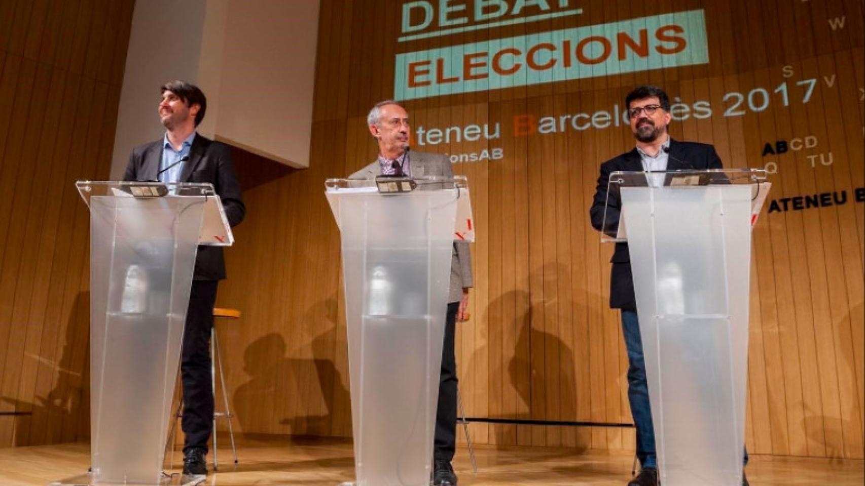 De izquierda a derecha, Bernat Dedéu, Jordi Casassas y Genís Roca / EP