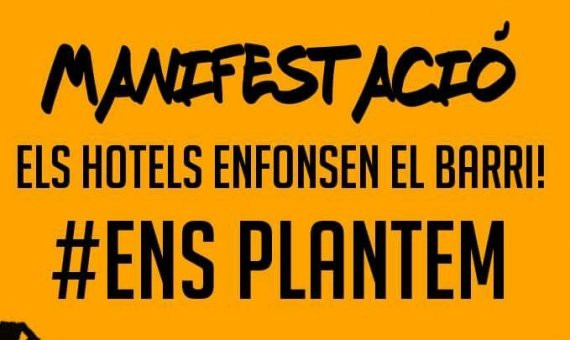 Cartel de la manifestación 'Ens Plantem'