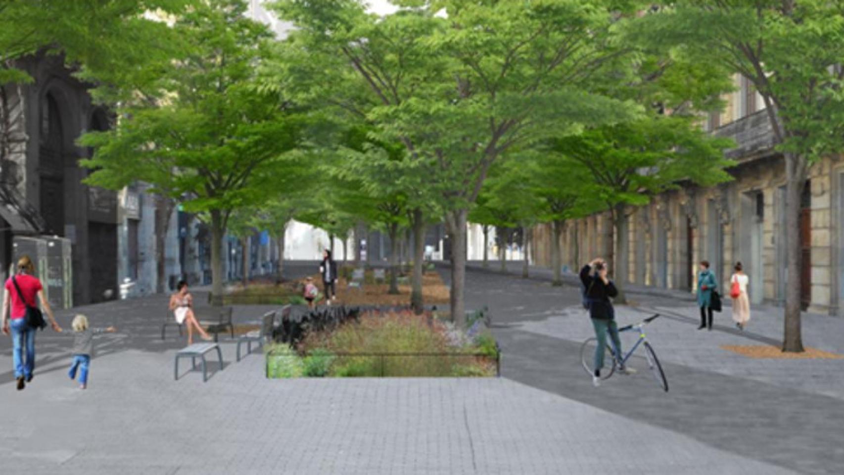 Recreación virtual de cómo quedará el carrer del Comerç / AYUNTAMIENTO DE BARCELONA