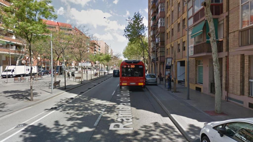 La Rambla de Gipúscoa, a la altura de donde se ha producido el accidente / GOOGLE MAPS