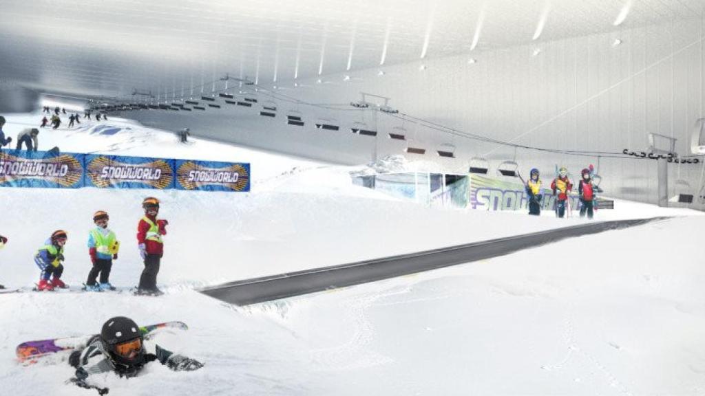 Imagen virtual del interior de las pistas de esquí / Snowworld