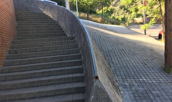 Curva de la calle Saldes con un desnivel del 40% / PA