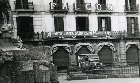 Antiguo Hotel Falcon en la Rambla